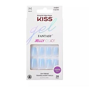 Kiss Gel Fantasy Jelly Color Nails - Light Blue